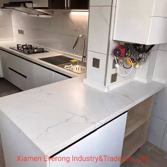 Prefabricated Natural/Artificial/Engineered Stone Granite/Quartz/Marble Kitchen Countertop for Hotel Project Countertop